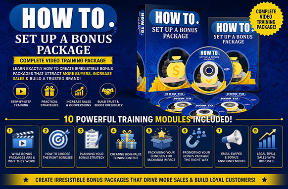 How To Set Up a Bonus Package